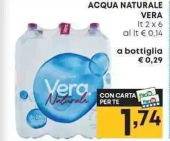 Pam ACQUA NATURALE VERA It 2 x 6 offerta