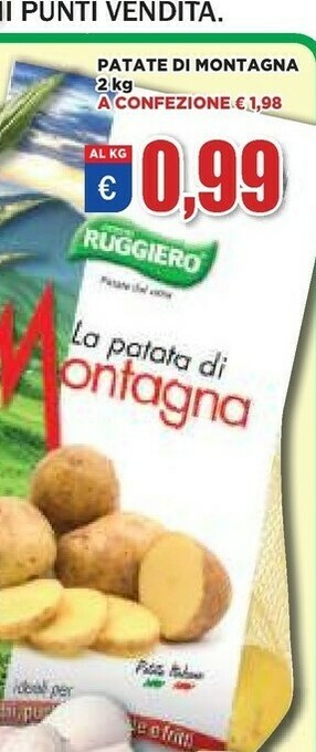 Vivo Supermercati Patate offerta