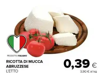 Tigre Ricotta di mucca abruzzese offerta