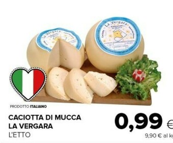 Tigre La vergara caciotta di mucca offerta