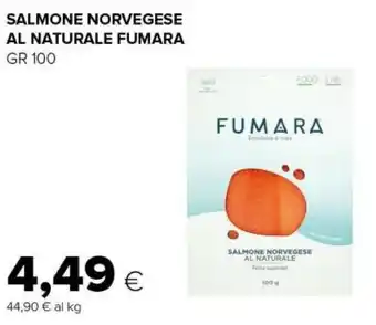 Tigre Fumara salmone norvegese al naturale offerta