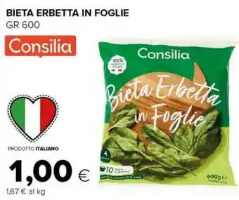 Tigre Consilia bieta erbetta in foglie offerta