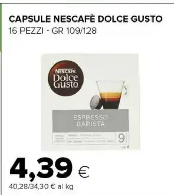 Tigre Nestle nescafe dolce gusto latte macchiato capsule caffè 16 pezzo(i) offerta