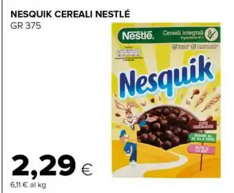 Tigre Cereali nesquik 375 g(ml) offerta