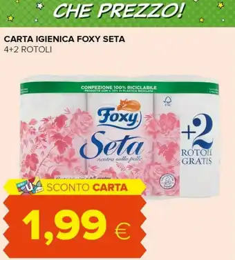 Tigre Foxy carta igienica seta offerta