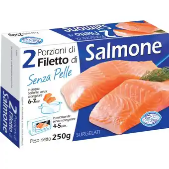 Qui Discount FILETTI DI SALMONE SURGELATO PORZIONATO 250 GR offerta