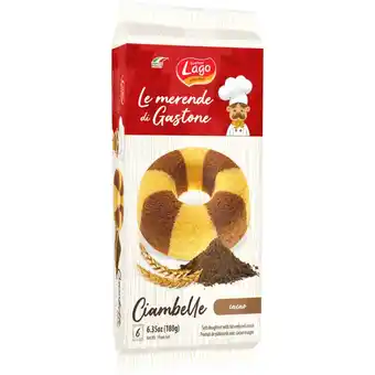 Qui Discount CIAMBELLA CACAO/ZUCCHERATA LAGO 6 PZ 180 GR offerta