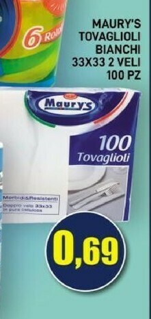Maury's Tovaglioli offerta