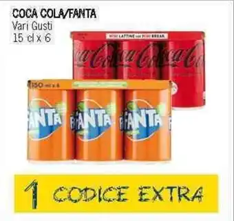 Supermercati Piccolo Coca Cola/Fanta Vari Gusti 15 cl x 6 offerta