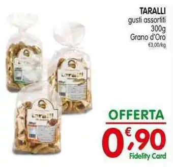 D'Ambros TARALLI gusti assortiti 300g Grano d'Oro offerta