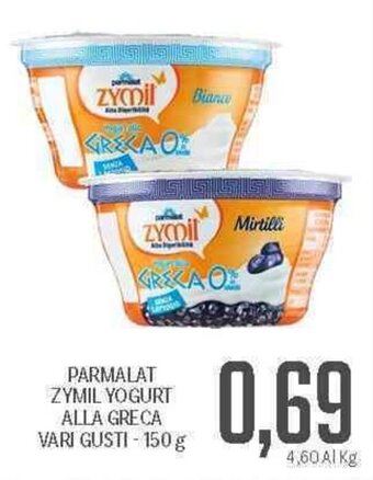 Supermercati Piccolo Parmalat Zymil Yogurt Alla Greca Vari Gusti 150 g offerta