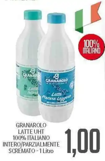 Supermercati Piccolo Granarolo Latte 100% Italiano Intero/Parzialmente Scremato 1 litro offerta