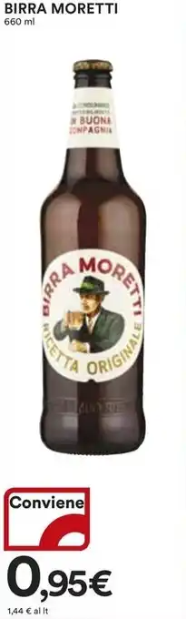 Ipercoop BIRRA MORETTI 660 ml offerta