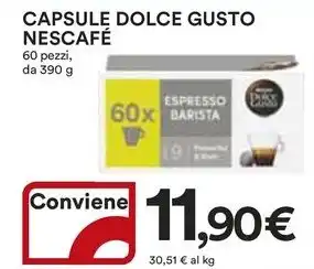 Ipercoop CAPSULE DOLCE GUSTO NESCAFÉ 60 pezzi, da 390 g offerta