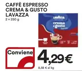 Ipercoop CAFFÈ ESPRESSO CREMA & GUSTO LAVAZZA offerta