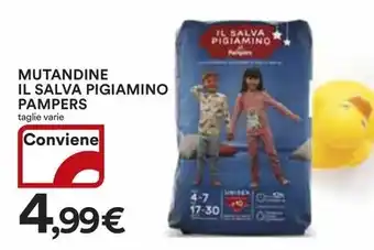 Ipercoop MUTANDINE IL SALVA PIGIAMINO PAMPERS offerta