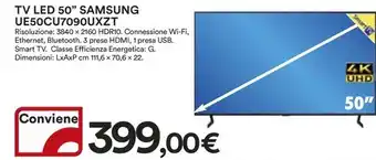 Ipercoop TV LED 50" SAMSUNG UE50CU7090UXZT offerta