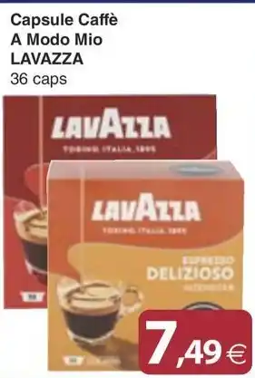 Docks Cash&Carry Capsule Caffè A Modo Mio LAVAZZA 36 caps offerta