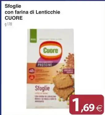 Docks Cash&Carry Sfoglie con farina di Lenticchie CUORE offerta