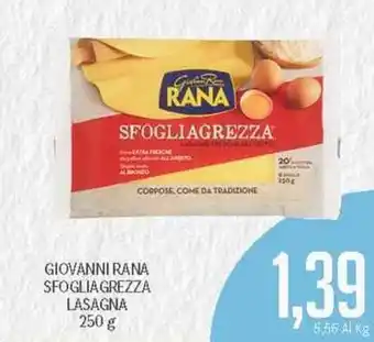 Giovanni Rana Sfoglia Grezza Lasagna 250 g
