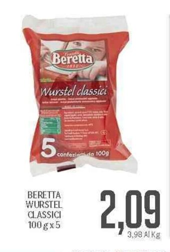 Supermercati Piccolo Beretta Wurstel Classici 100 g x 5 offerta