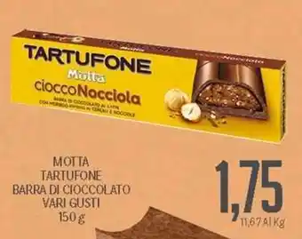 Supermercati Piccolo Motta Tartufone Barra Di Cioccolato Vari Gusti 150 g offerta