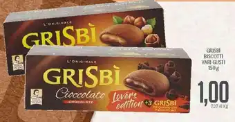 Supermercati Piccolo Grisbì Biscotti Vari Gusti 150 g offerta