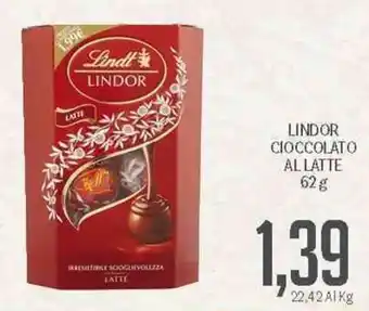 Supermercati Piccolo Lindor Cioccolato Al Latte 62 g offerta