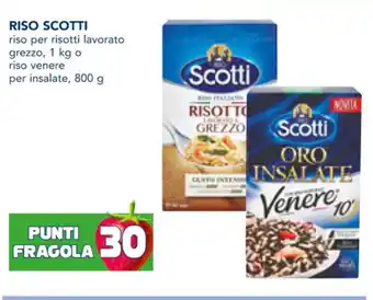 Esselunga RISO SCOTTI riso per risotti lavorato grezzo, 1 kg o riso venere per insalate, 800 g offerta