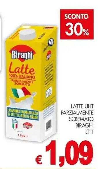 PrestoFresco LATTE UHT PARZIALMENTE SCREMATO BIRAGHI LT 1 offerta