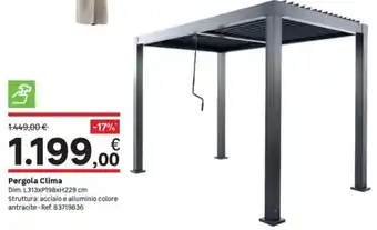 Leroy Merlin Pergola Clima offerta