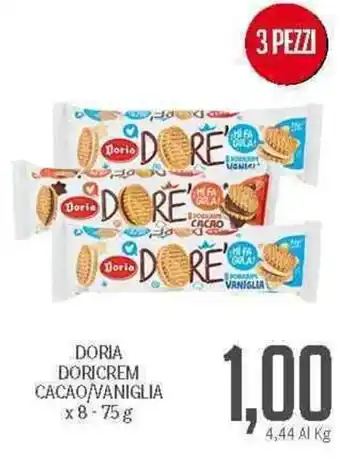 Supermercati Piccolo Doria Doricrem Cacao/Vaniglia x 8 75g offerta