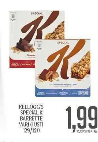 Supermercati Piccolo Kellogg's Special K Barrette Vari Gusti 129/120 offerta
