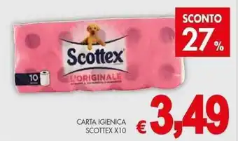 PrestoFresco CARTA IGIENICA SCOTTEX X10 offerta