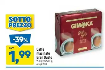 DPiù Caffè macinato offerta