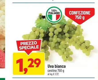 DPiù Uva bianca cestino offerta