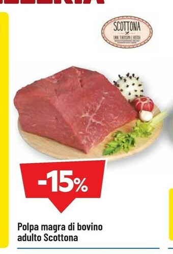 DPiù Polpa magra di bovino adulto scottona offerta