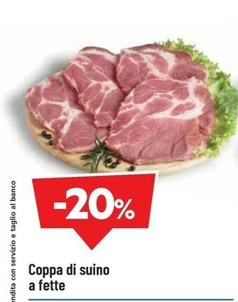 DPiù Coppa di suino a fette offerta