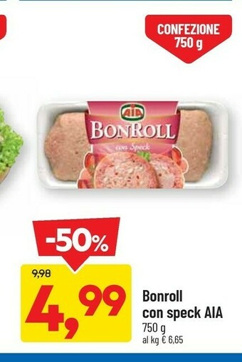 DPiù Bon roll con speck 750 g(ml) offerta