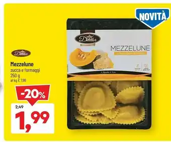 DPiù Mezzelune zucca e formaggi offerta