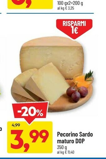 DPiù Pecorino sardo maturo dop offerta