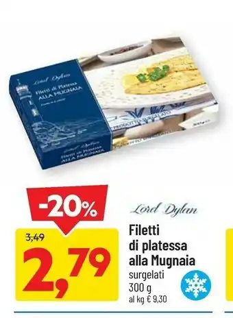 Filetti di platessa alla mugnaia