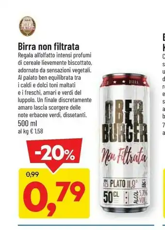 DPiù Birra non filtra offerta