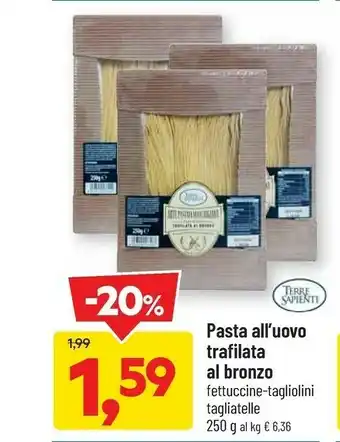 DPiù Pasta all'uovo trafilata al bronzo offerta
