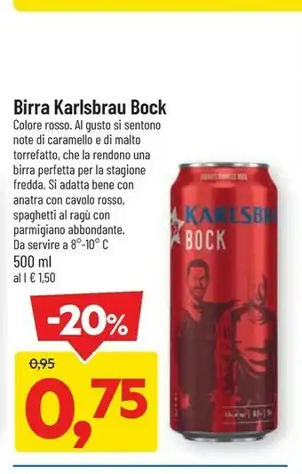 DPiù Birra karlsbrau bock offerta