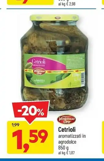 DPiù Cetrioli aromatizzati in agrodolce offerta