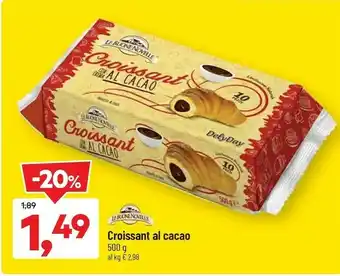 DPiù Croissant al cacao offerta