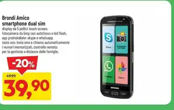 DPiù Amico smartphone dual sim offerta