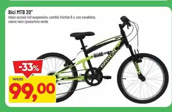 DPiù Bici mtb 20 offerta
