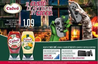 Supermercati Piccolo Calvè Salse Top Down Ketchup/Maionese Vari Tipi - 250 ml offerta